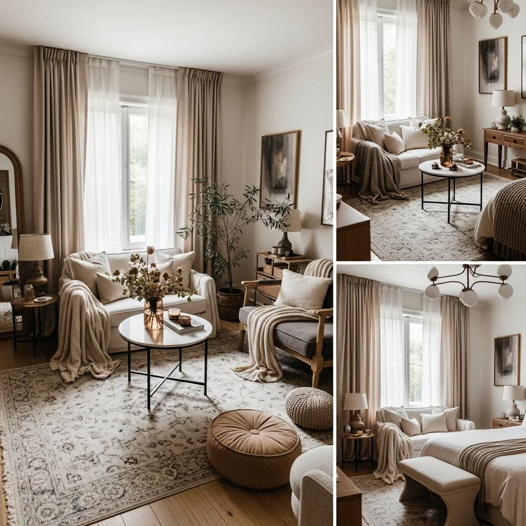  Layer with Curtains or Textiles