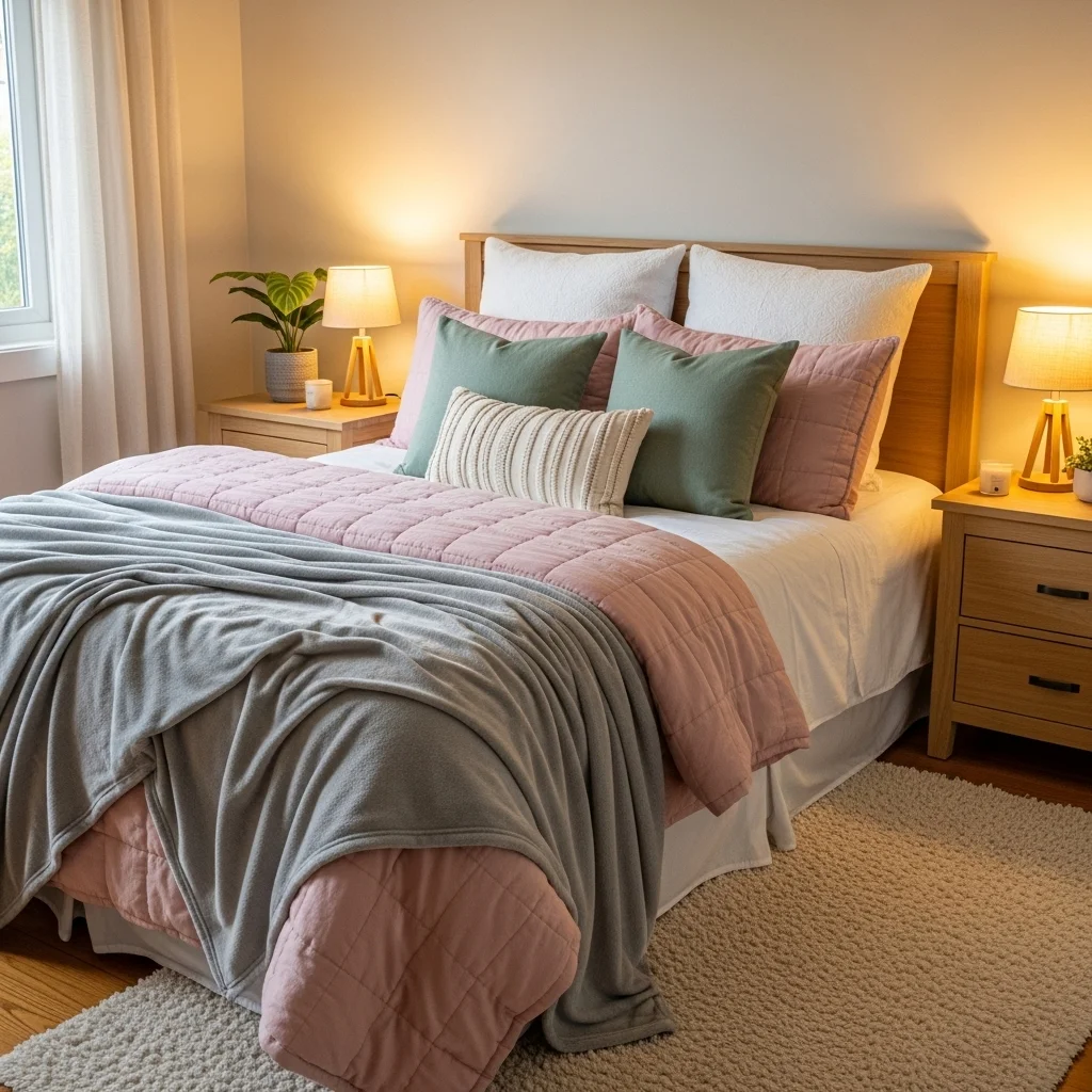 Layered Bedding with Soft Textures