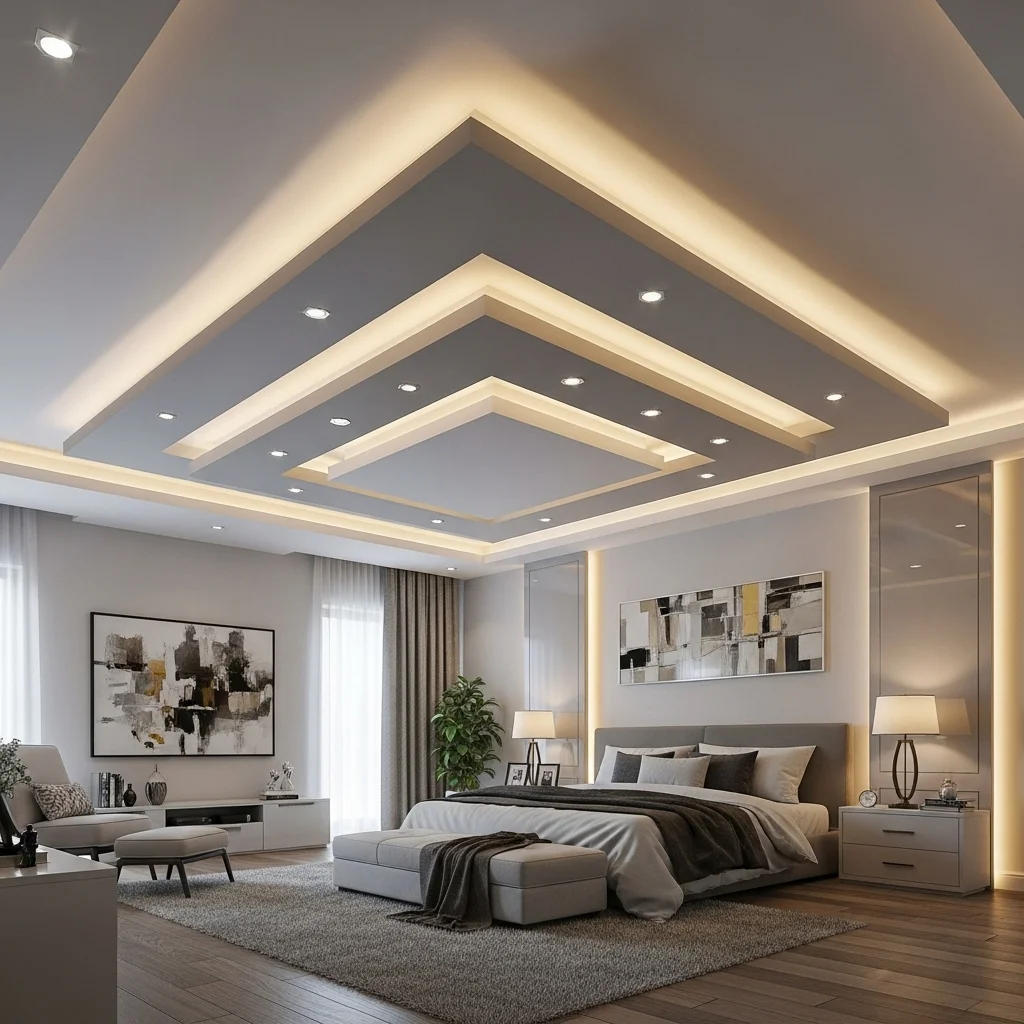 Layered False Ceiling for Dynamic Depth