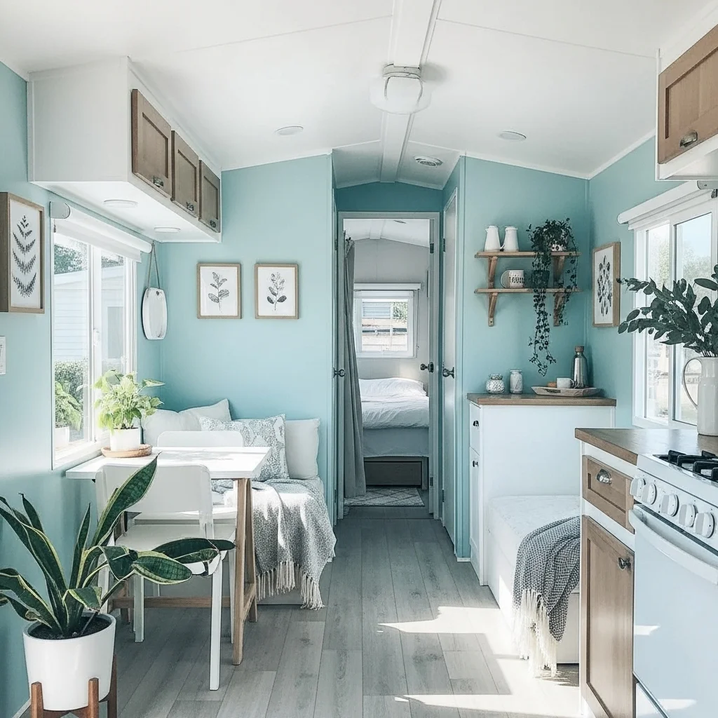 Light Blue Walls for Airy Freshness