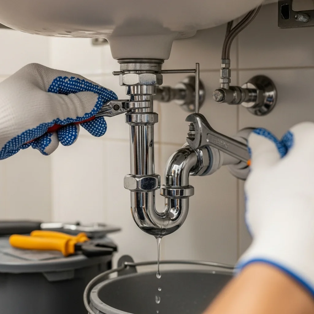 Loosen the P-Trap Connections