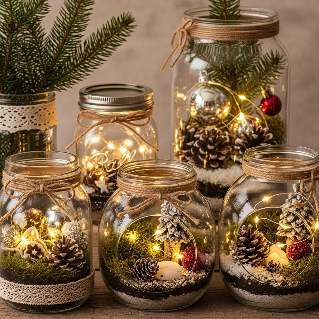  Mason Jar and Terrarium Decorations
