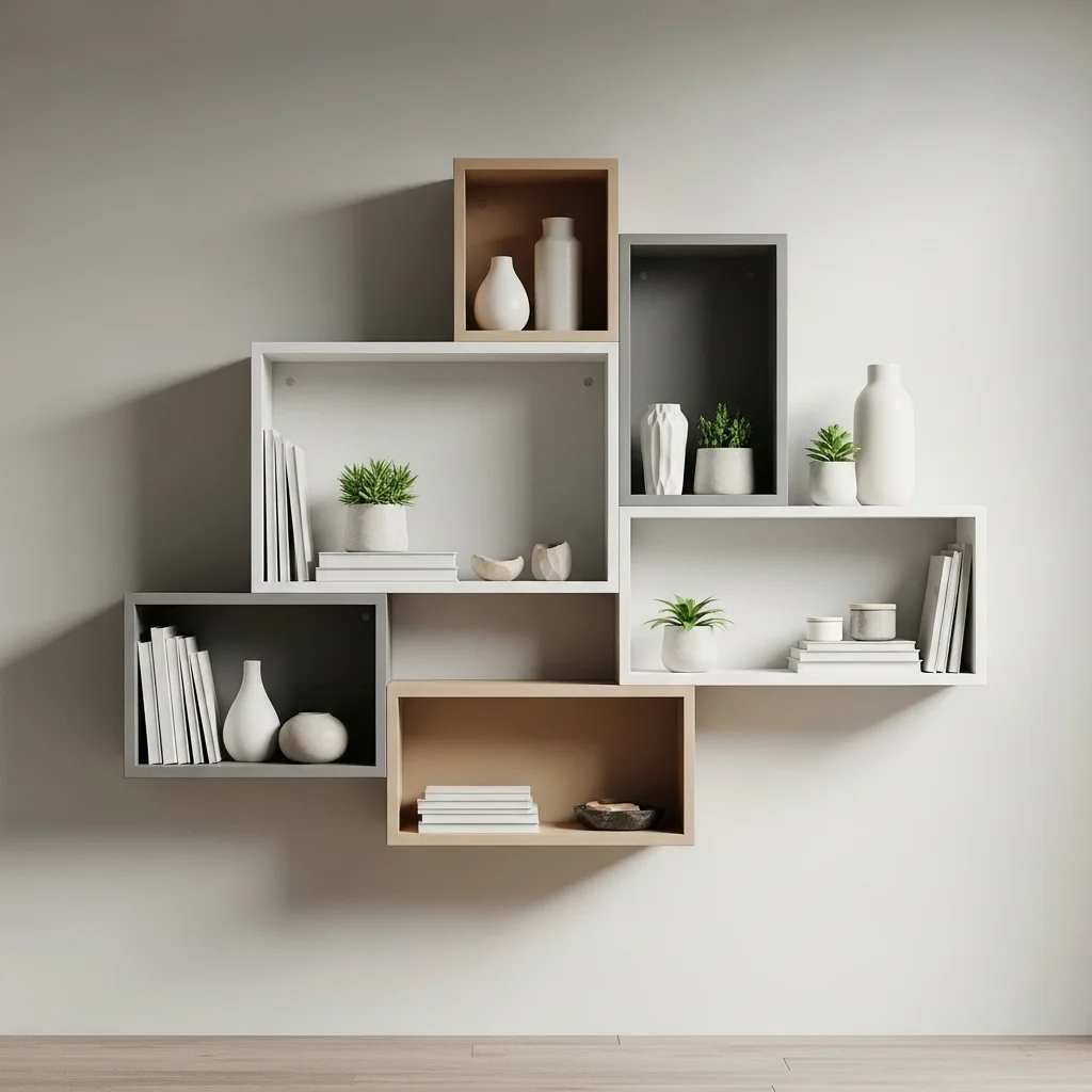 Minimal Floating Box Shelf