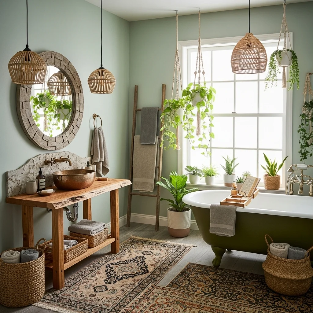 Mix Textures Like Stone, Linen, and Wood