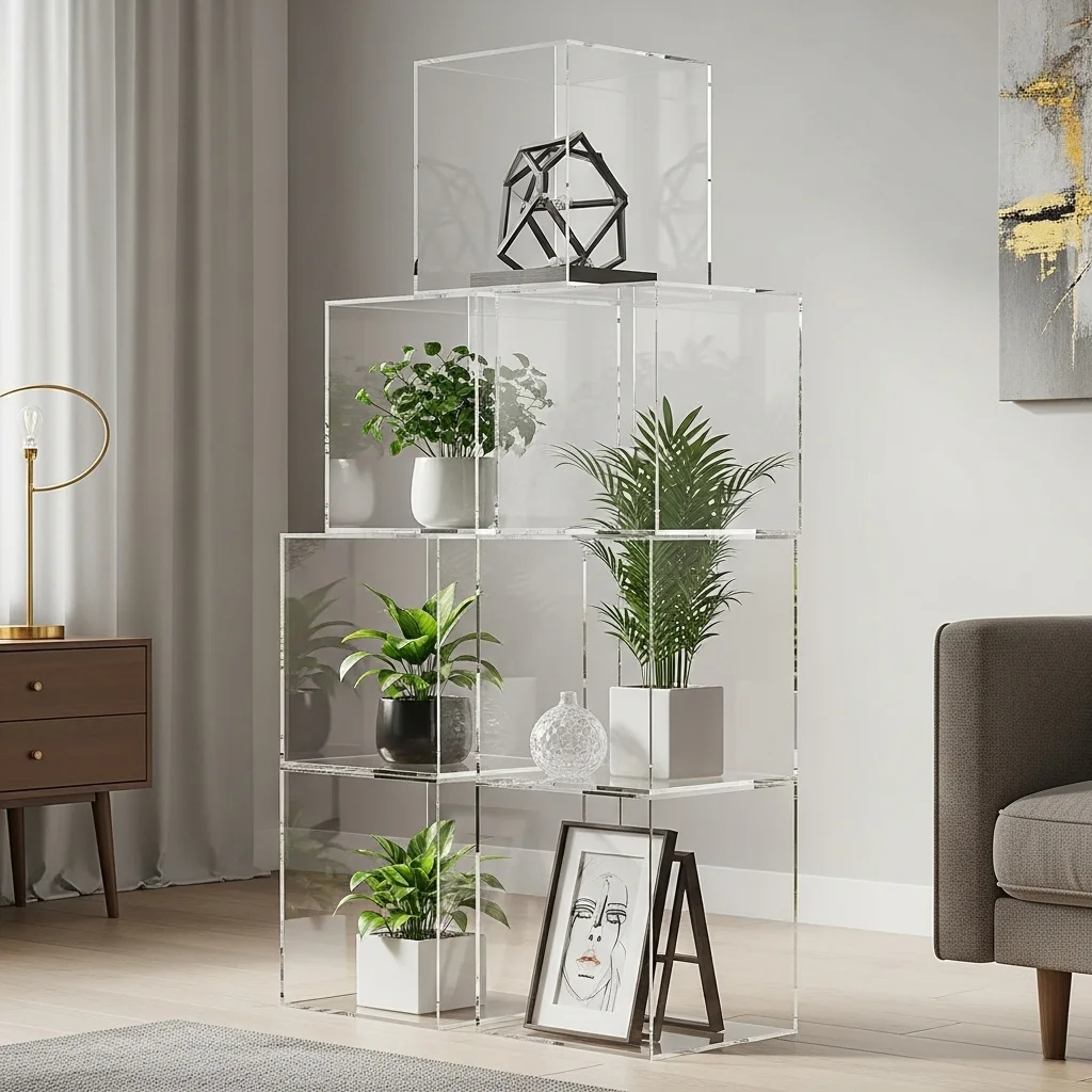  Modular Acrylic Cube Stack