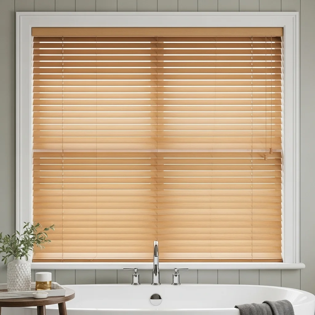  Moisture-Resistant Faux Wood Blinds