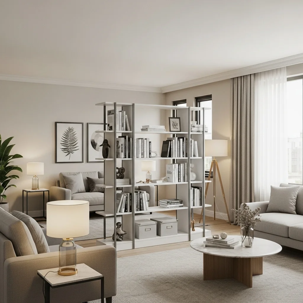 Multi-Functional Bookshelf and Room Divider