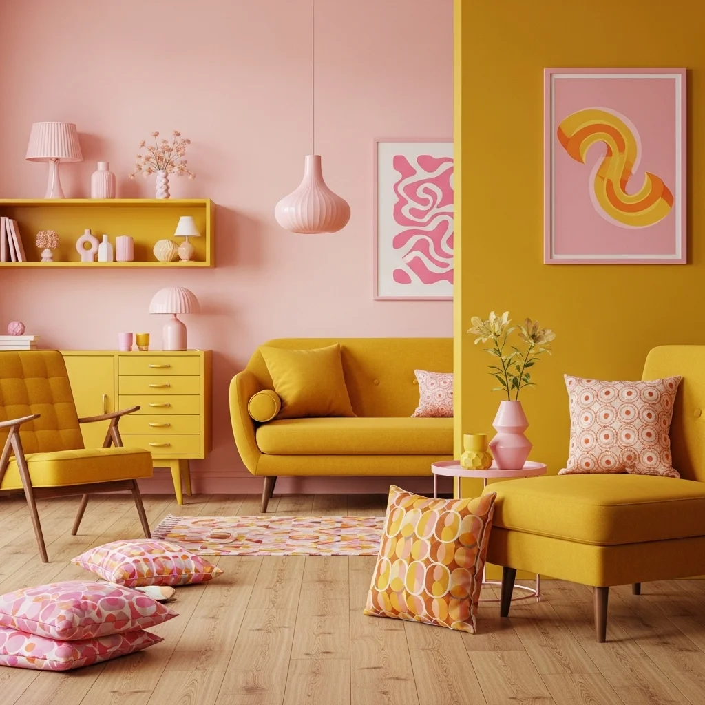 Mustard Yellow — For Warm, Retro, and Playful Contrast