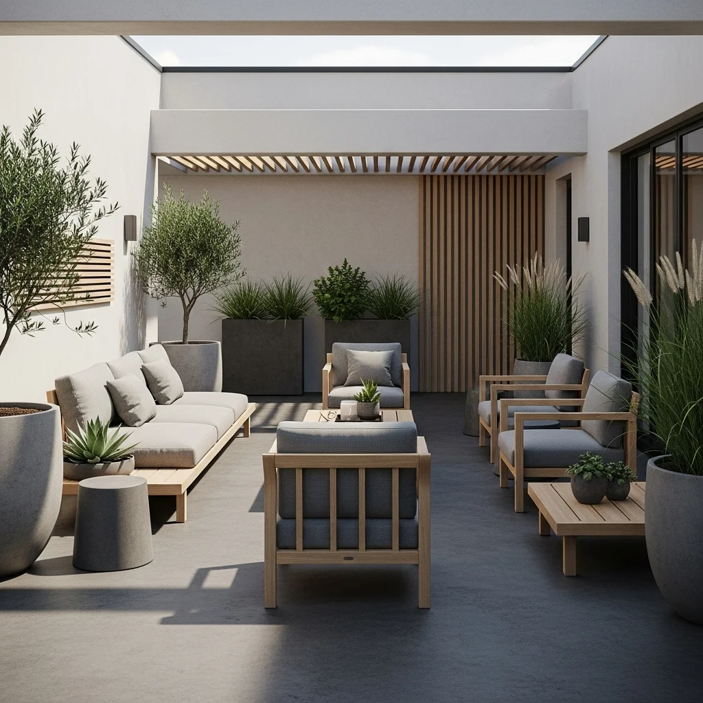  Muted Charcoal Painted Floor for Modern Minimalism