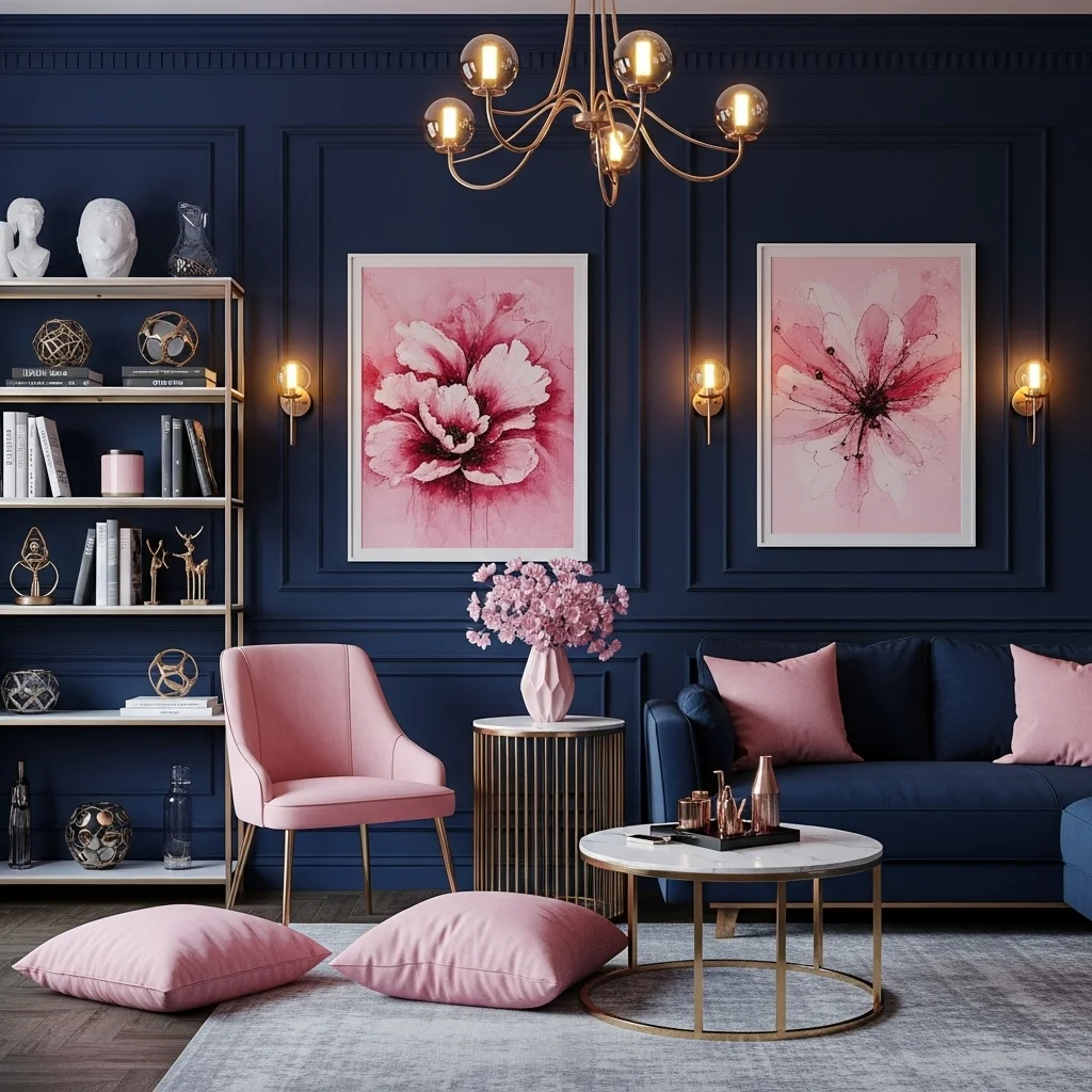 Navy Blue — For Bold, Sophisticated Contrast