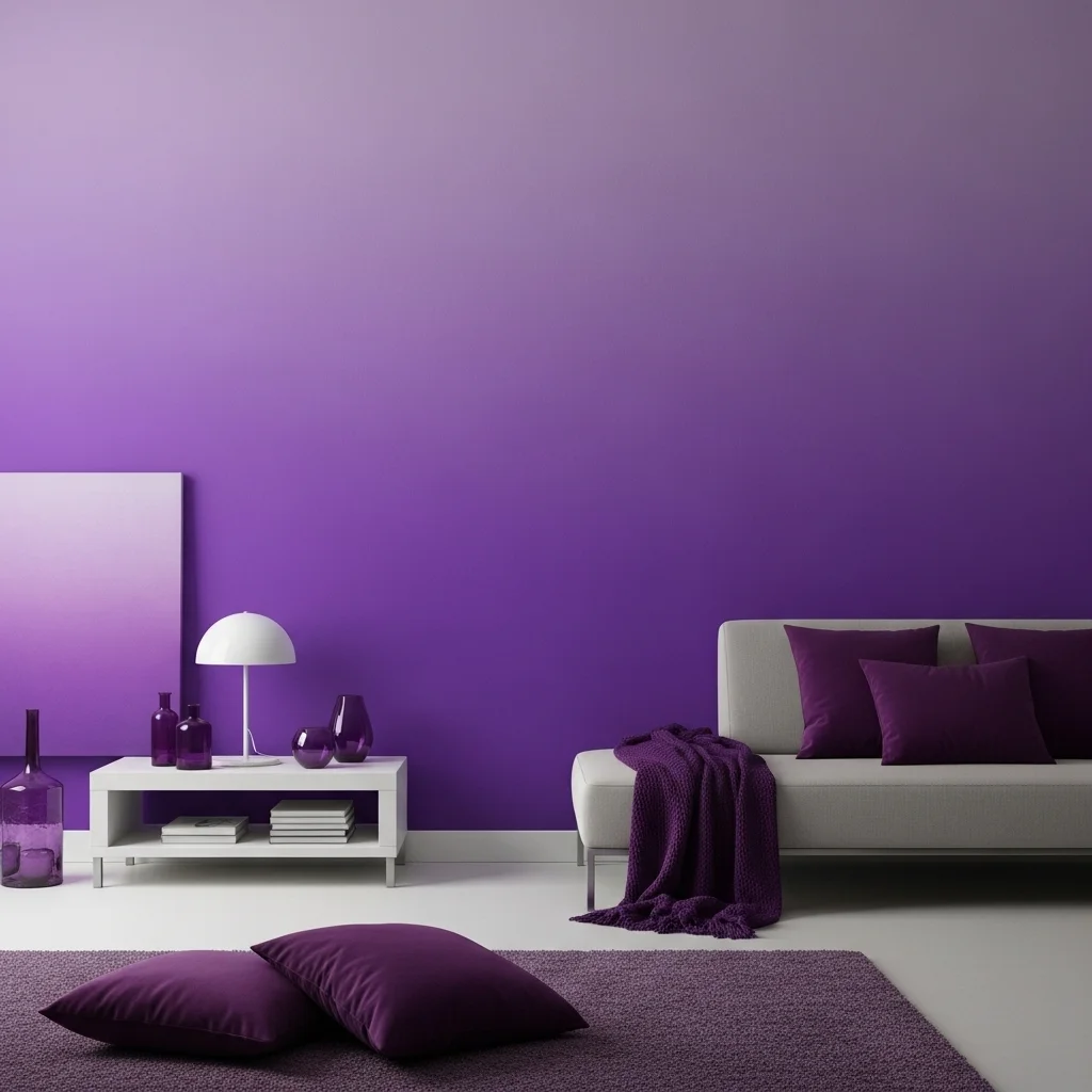 Ombre Purple Walls