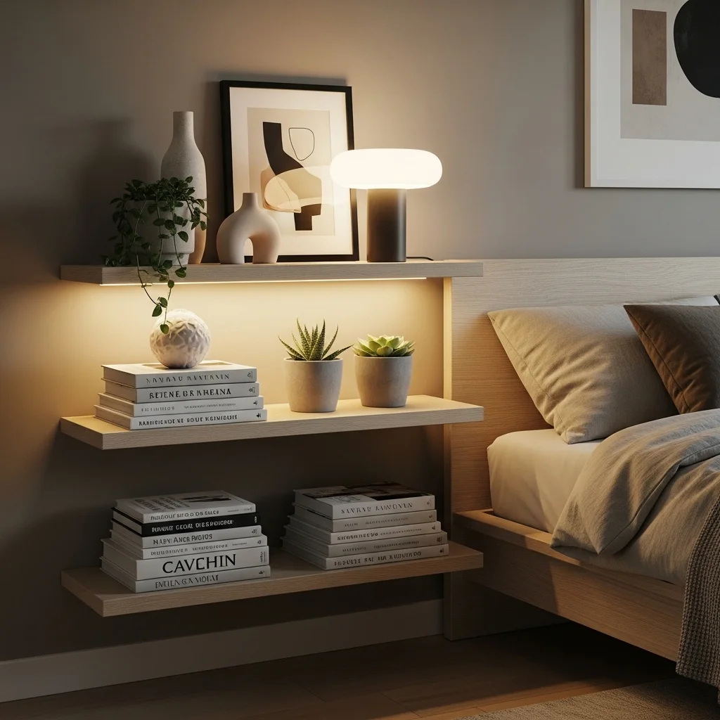Opt for Floating Shelves