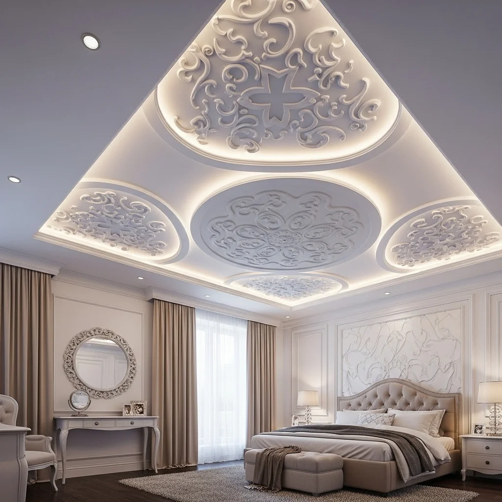 POP Ceiling with Artistic Patterns