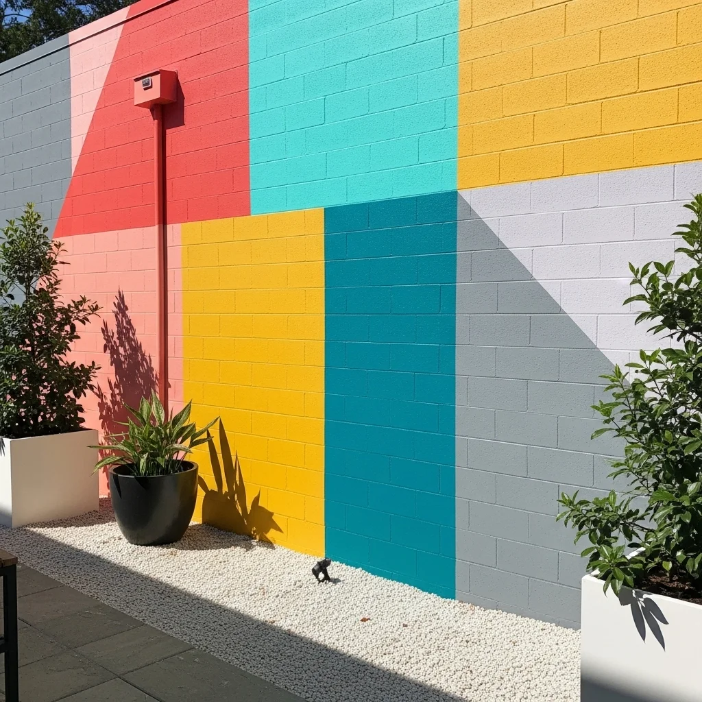 Paint a Color-Blocked Mural