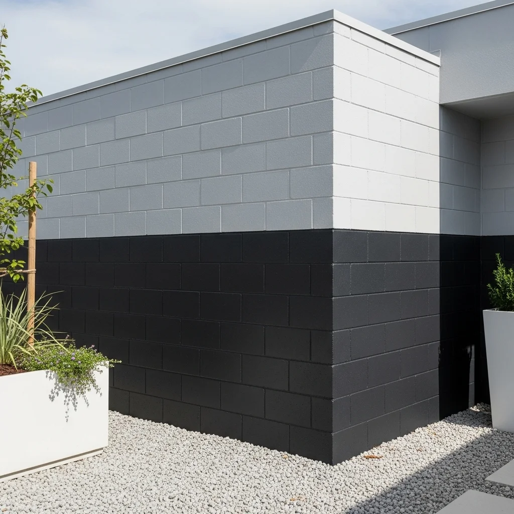  Paint a Two-Tone Modern Block Wall