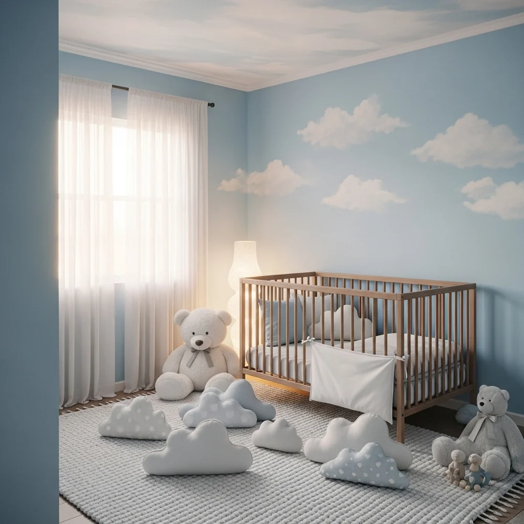  Paint the Walls in Soft Sky Blue or Light Grey