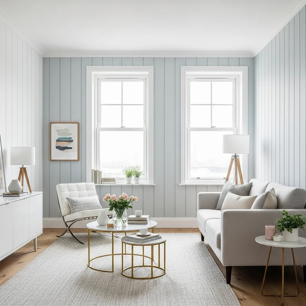 Painted Wood Paneling for a Fresh Look