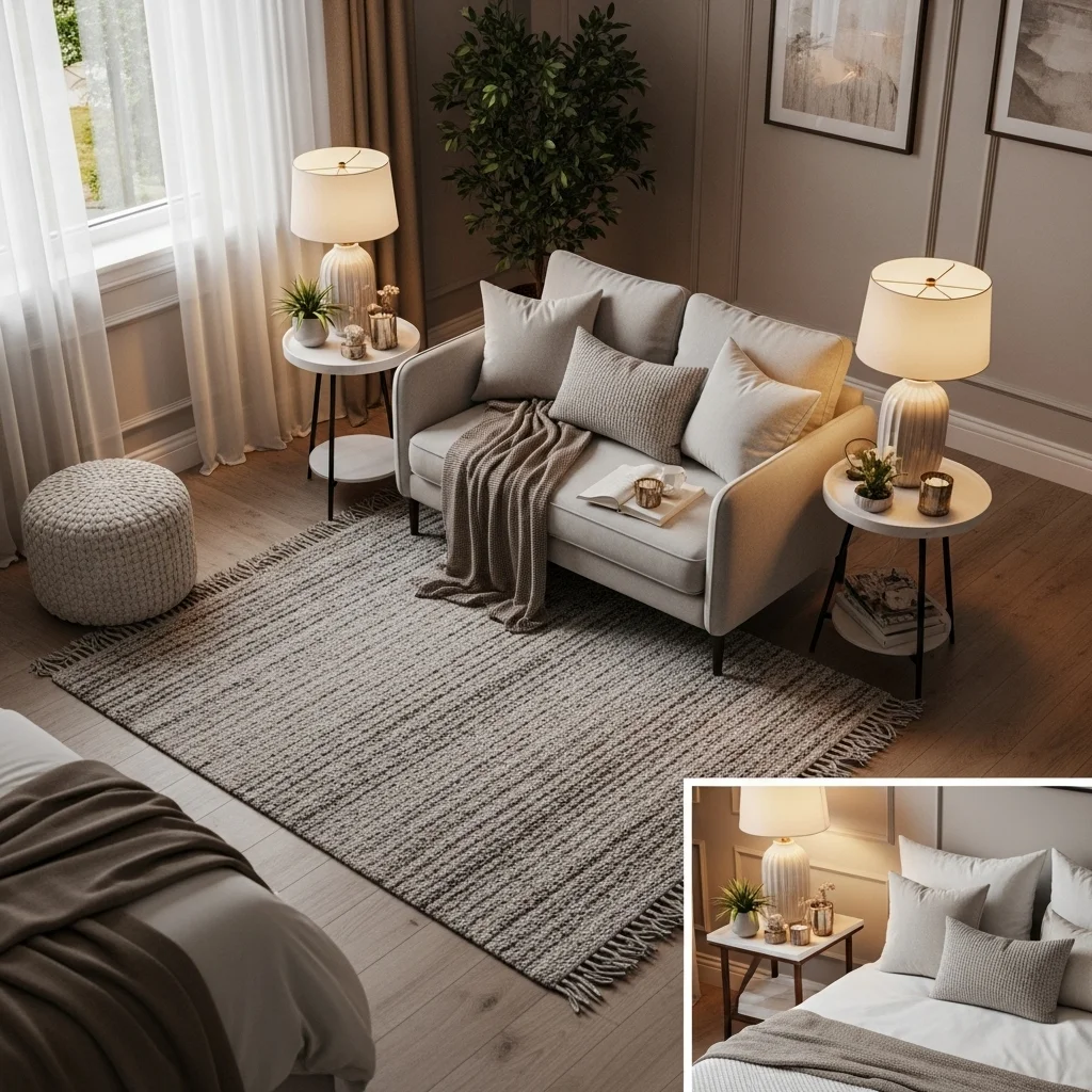 Pair a Loveseat with a Rug