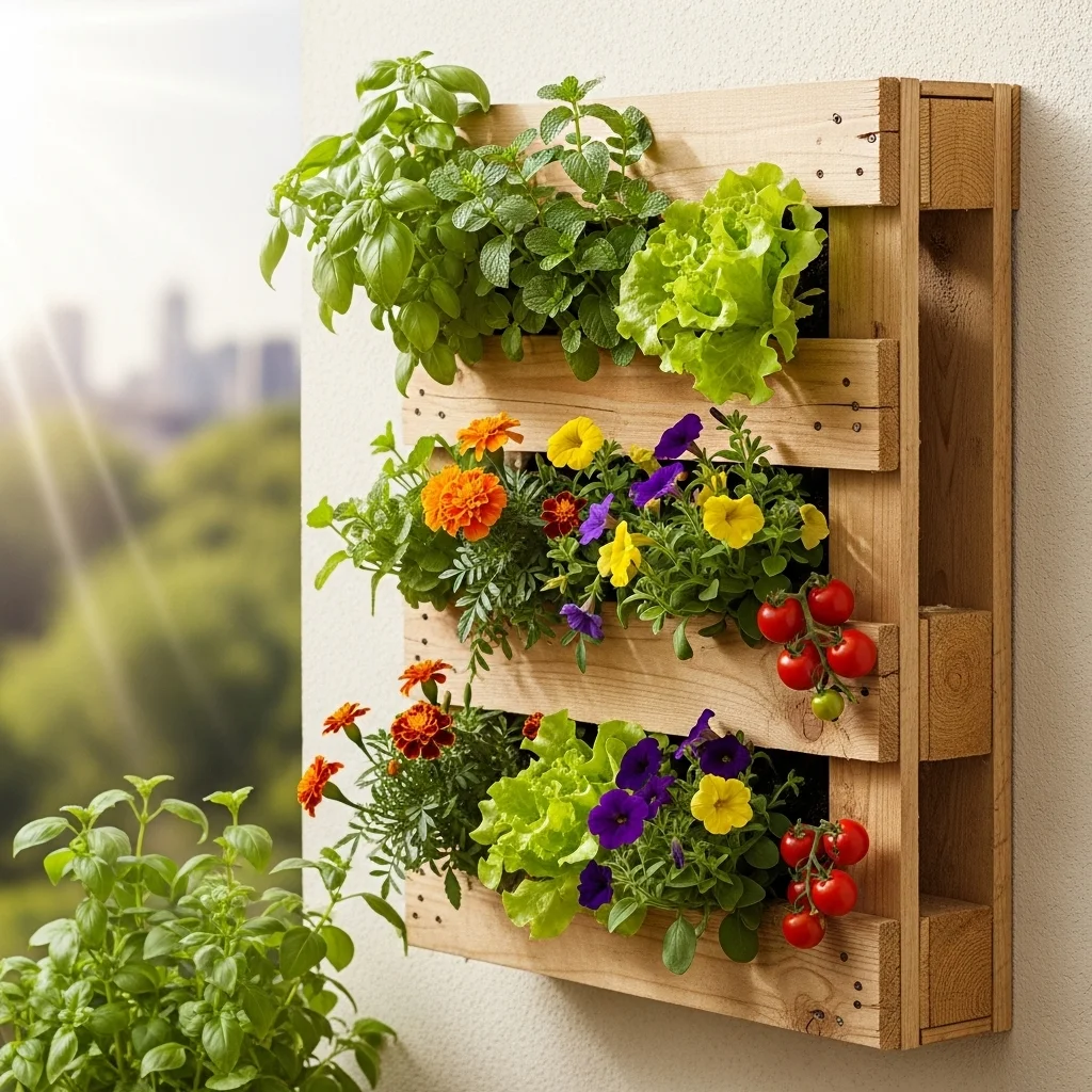 Pallet Wood Vertical Planter