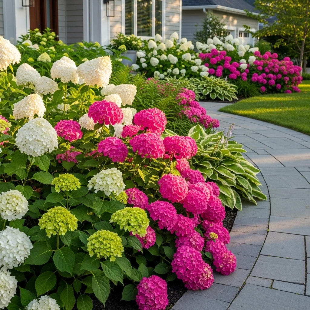 Panicle Hydrangea Blooming Cascade