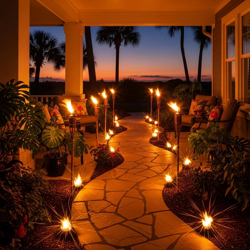 Pathway Torches or Tiki Lights