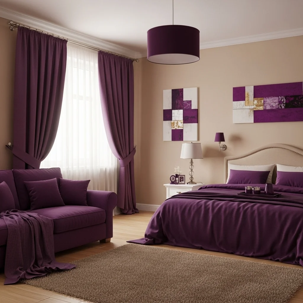  Purple and Beige Color Scheme