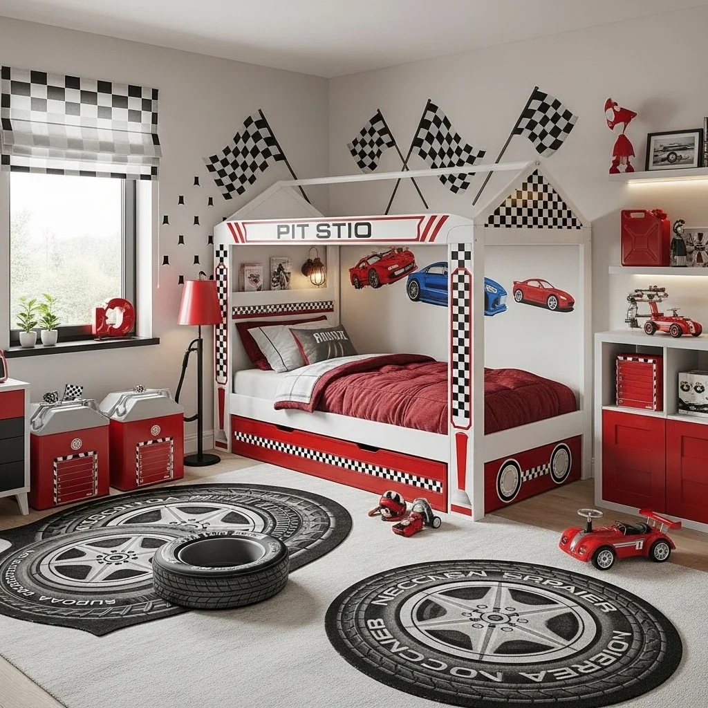 Race Car Bed Pit Stop