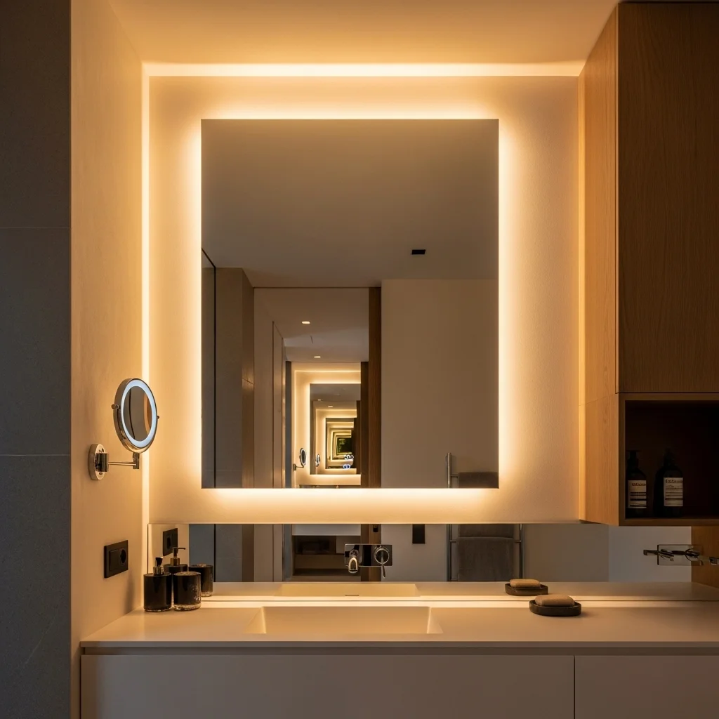 Recessed Mirror-Edge Halo