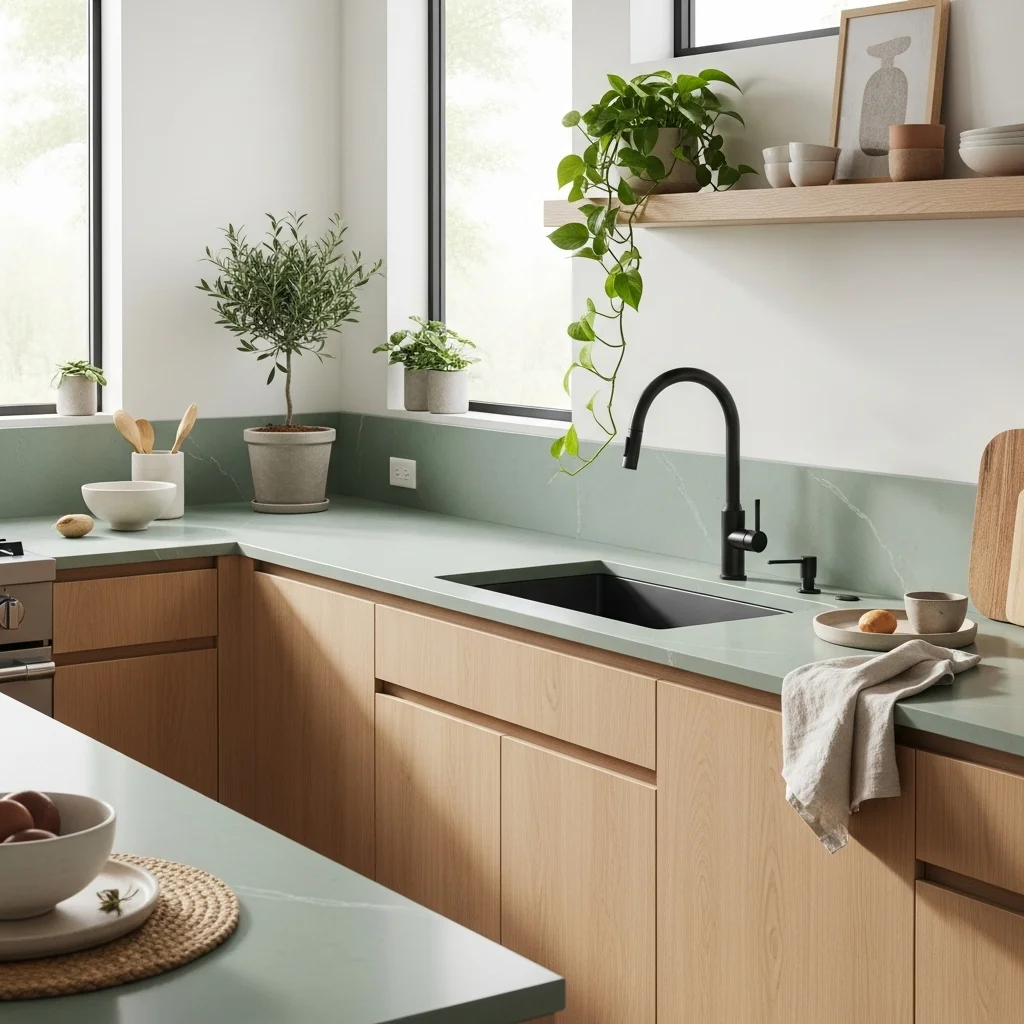  Sage Green Quartz for a Soft, Organic Feel