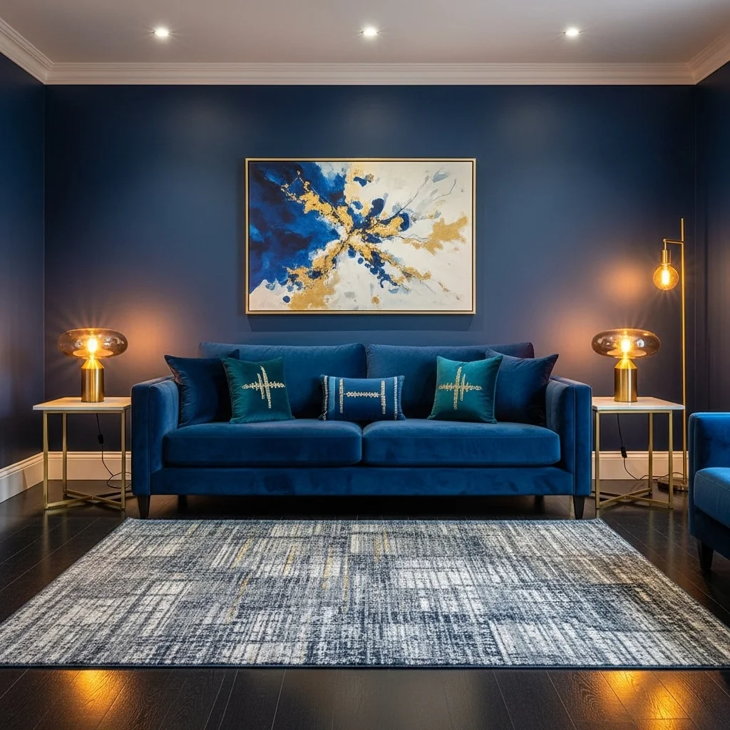 Sapphire Jewel-Tone Velvet Glam