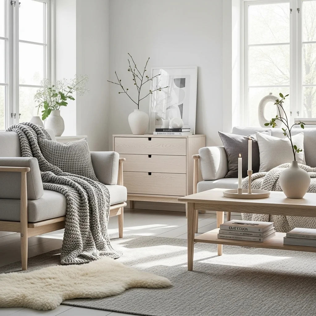 Scandi Serenity with Blonde Wood Layers