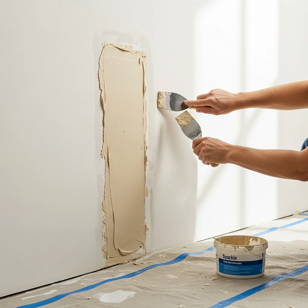 Smooth the Surface With a Putty Knife