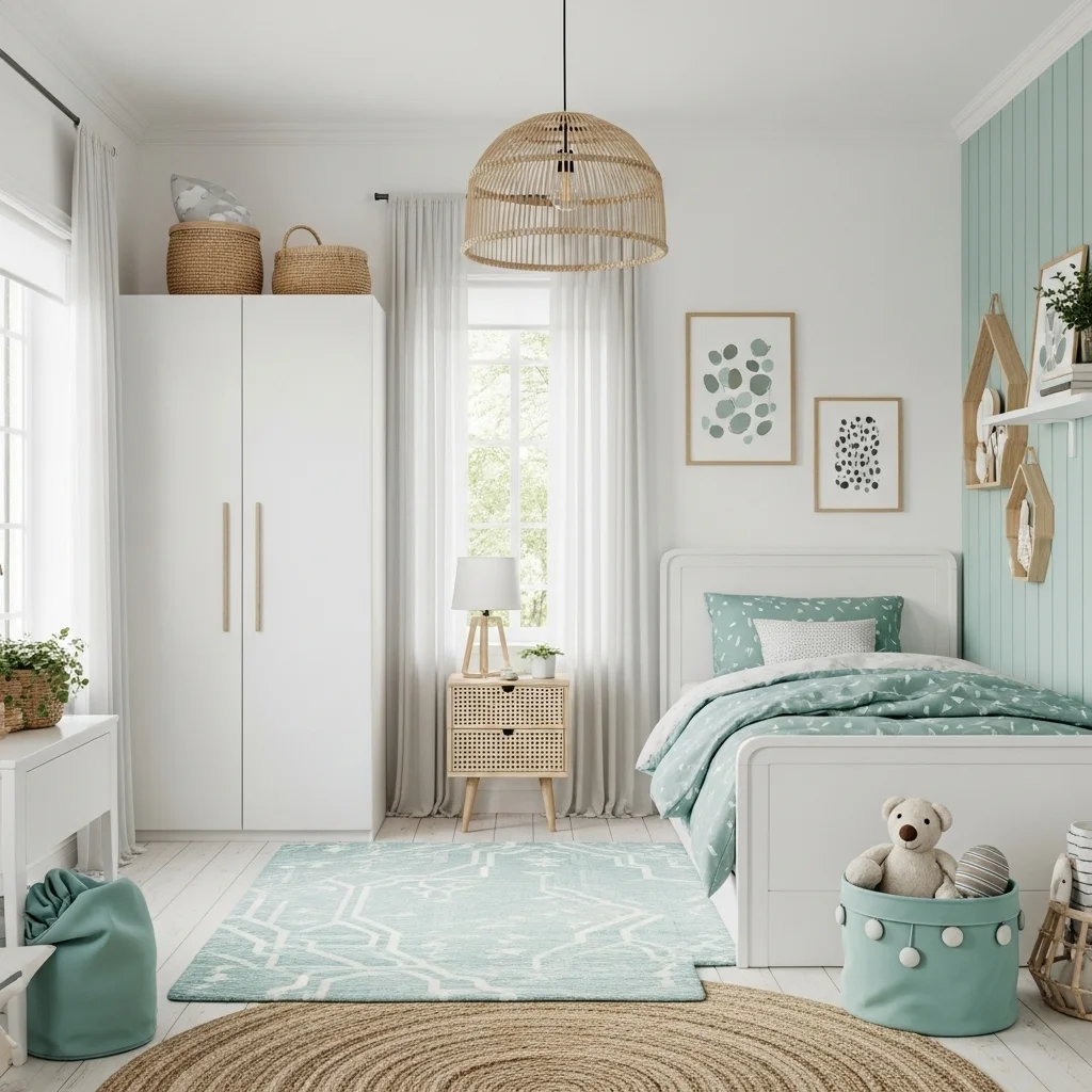 Soft Mint & Bright White