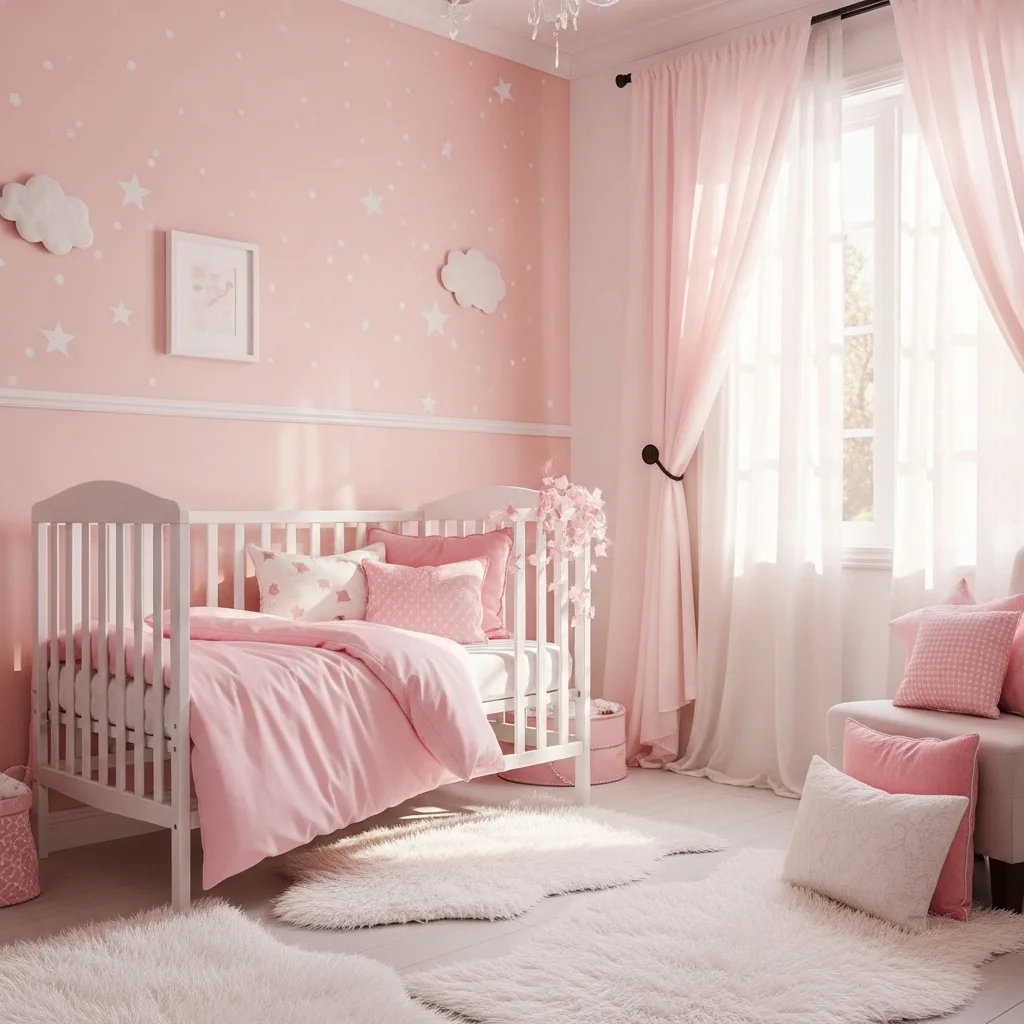 Soft Pink and White Color Scheme
