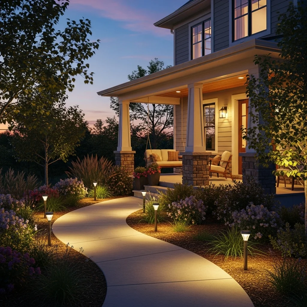  Solar-Powered Path Lights