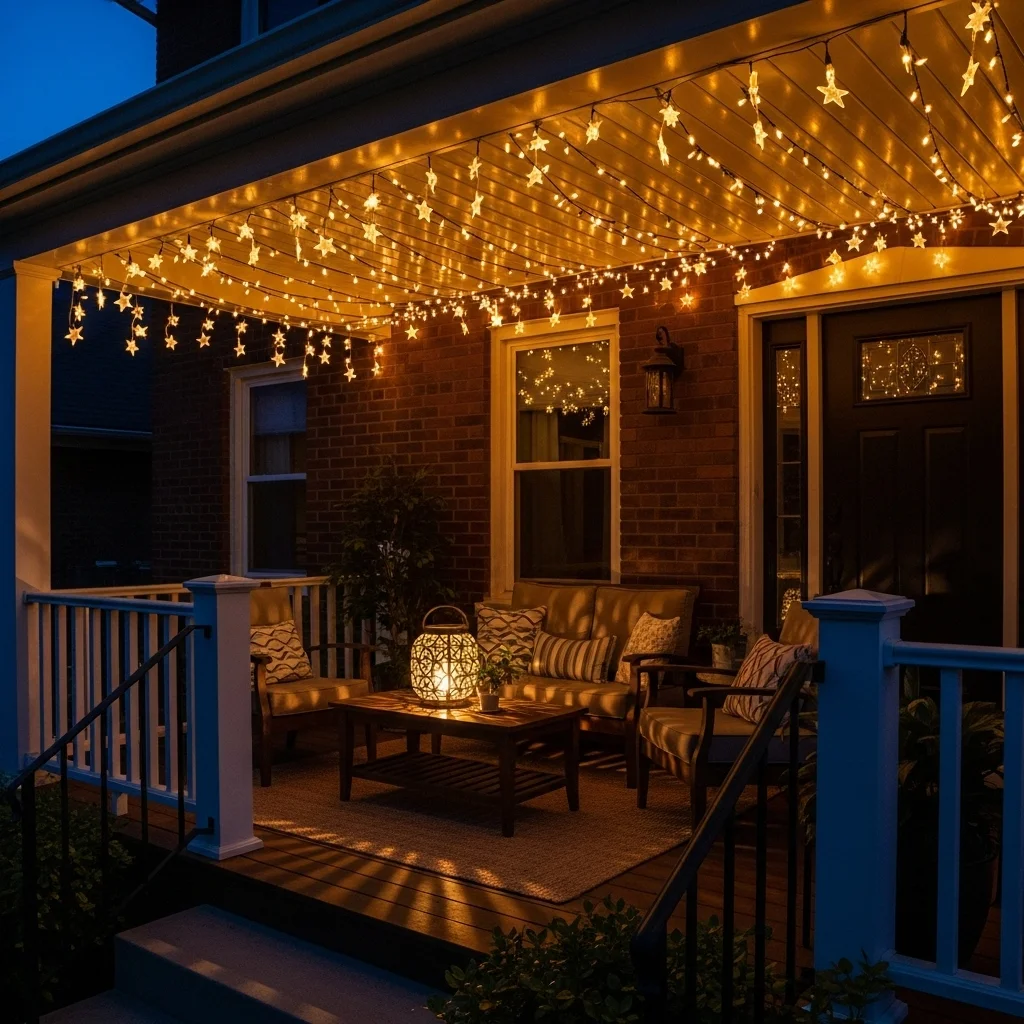  String Lights Across the Ceiling