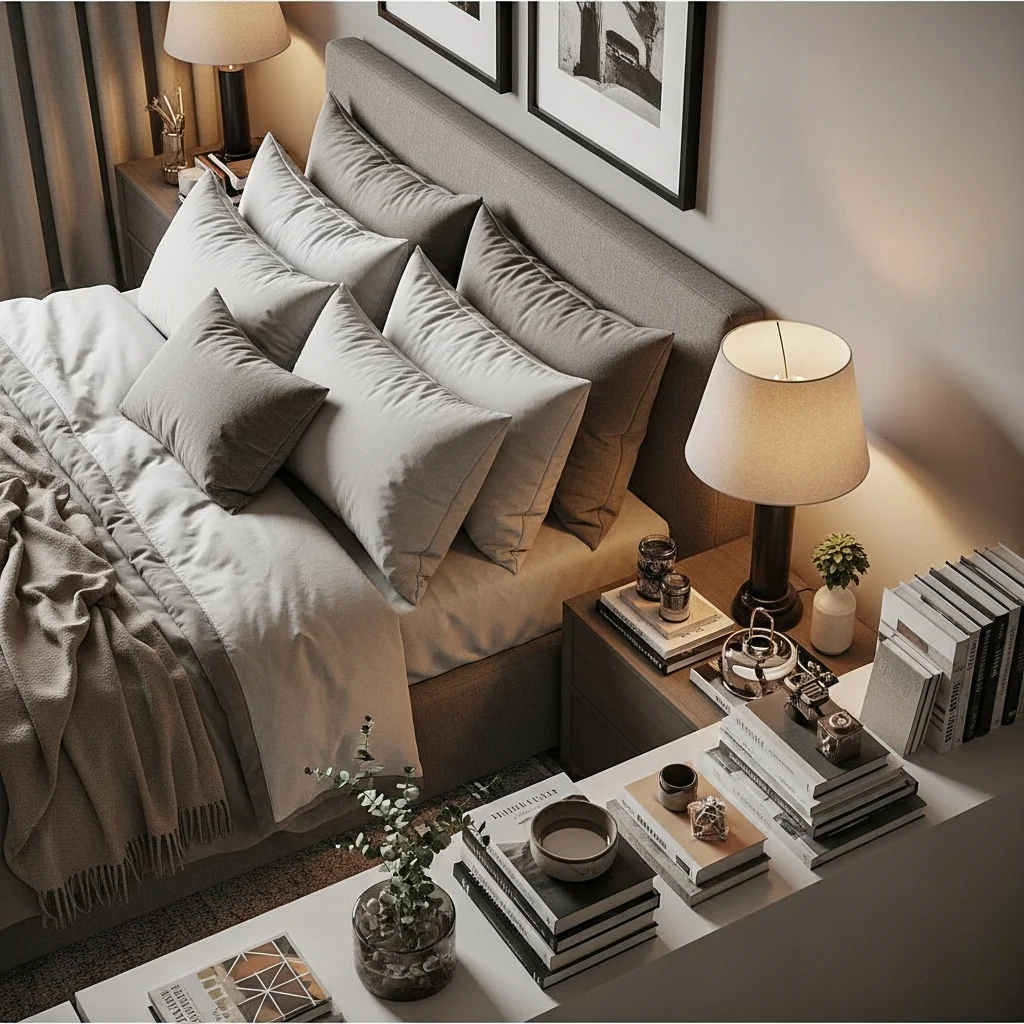  Style With Stacked Books and Decorative Objects