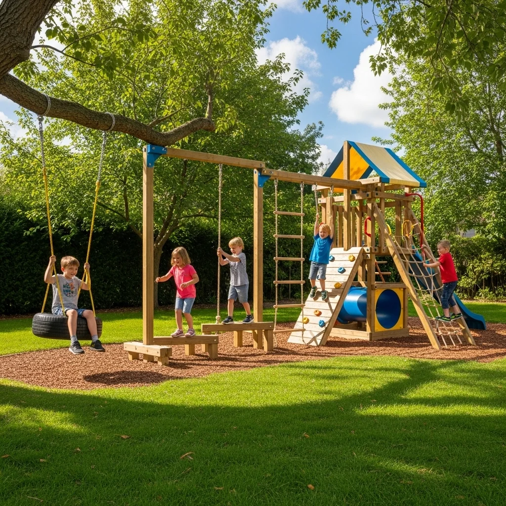 Tire Swing Obstacle Circuit