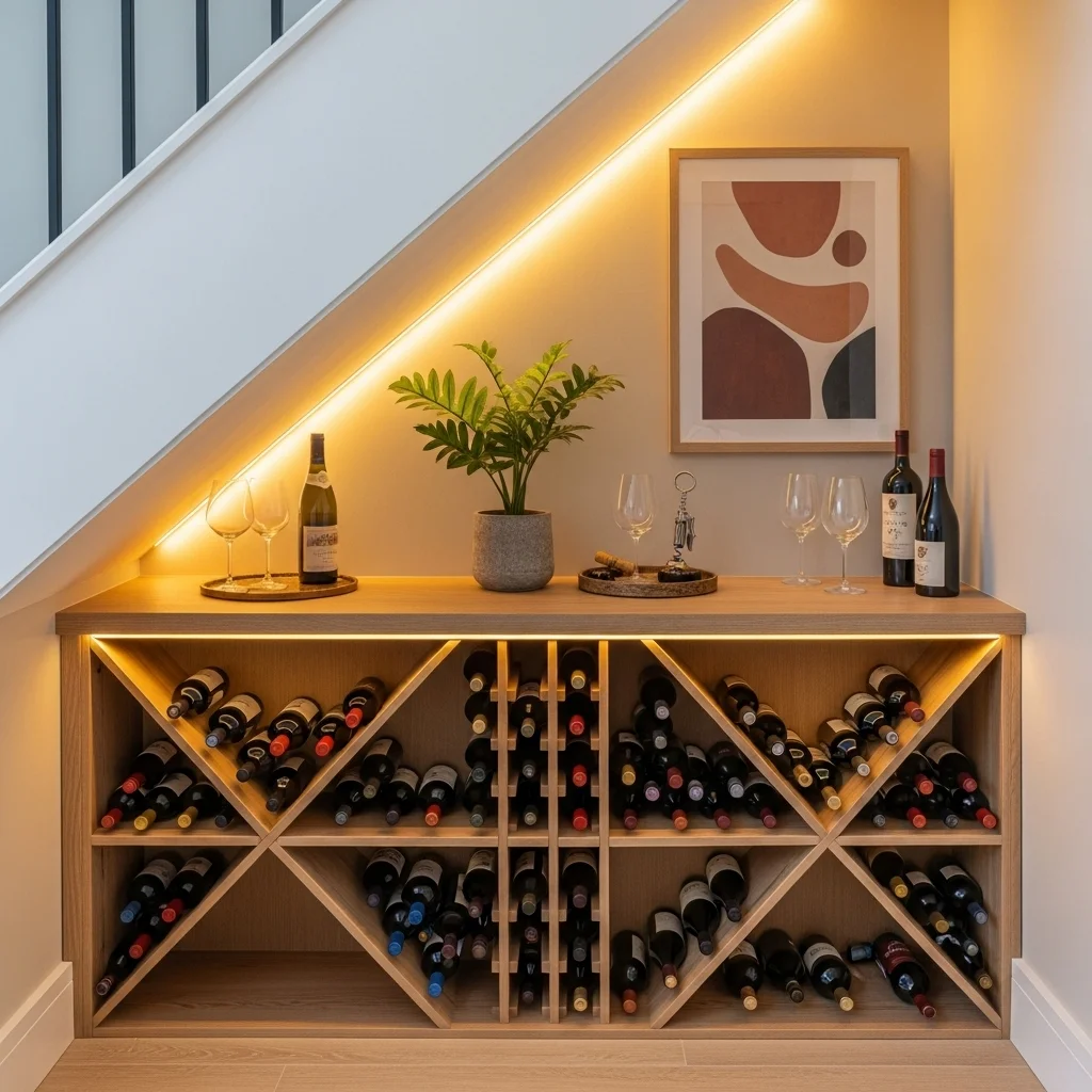 Turn the Space Into a Wine Storage Corner