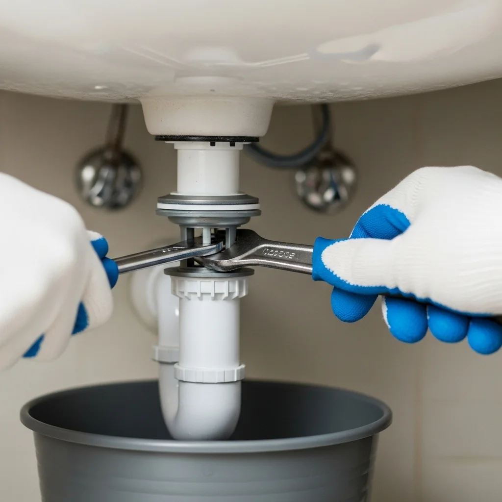 Unscrew the Drain Flange