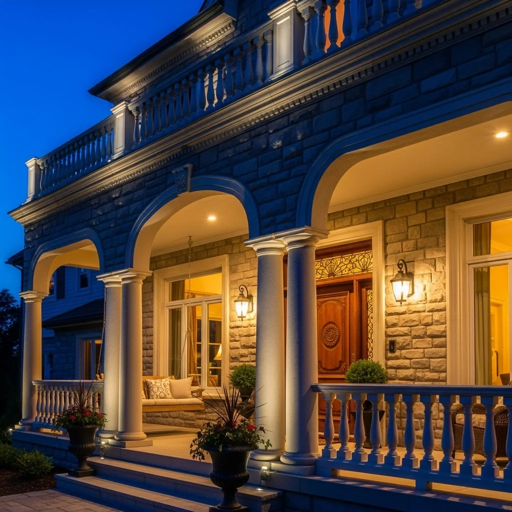 Uplighting for Columns and Railings