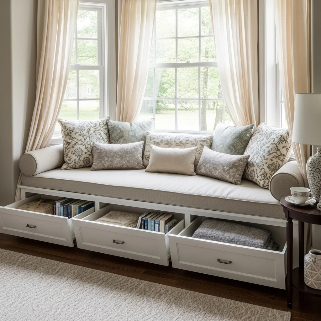 Use Built-In Seating with StorageUse Built-In Seating with Storage