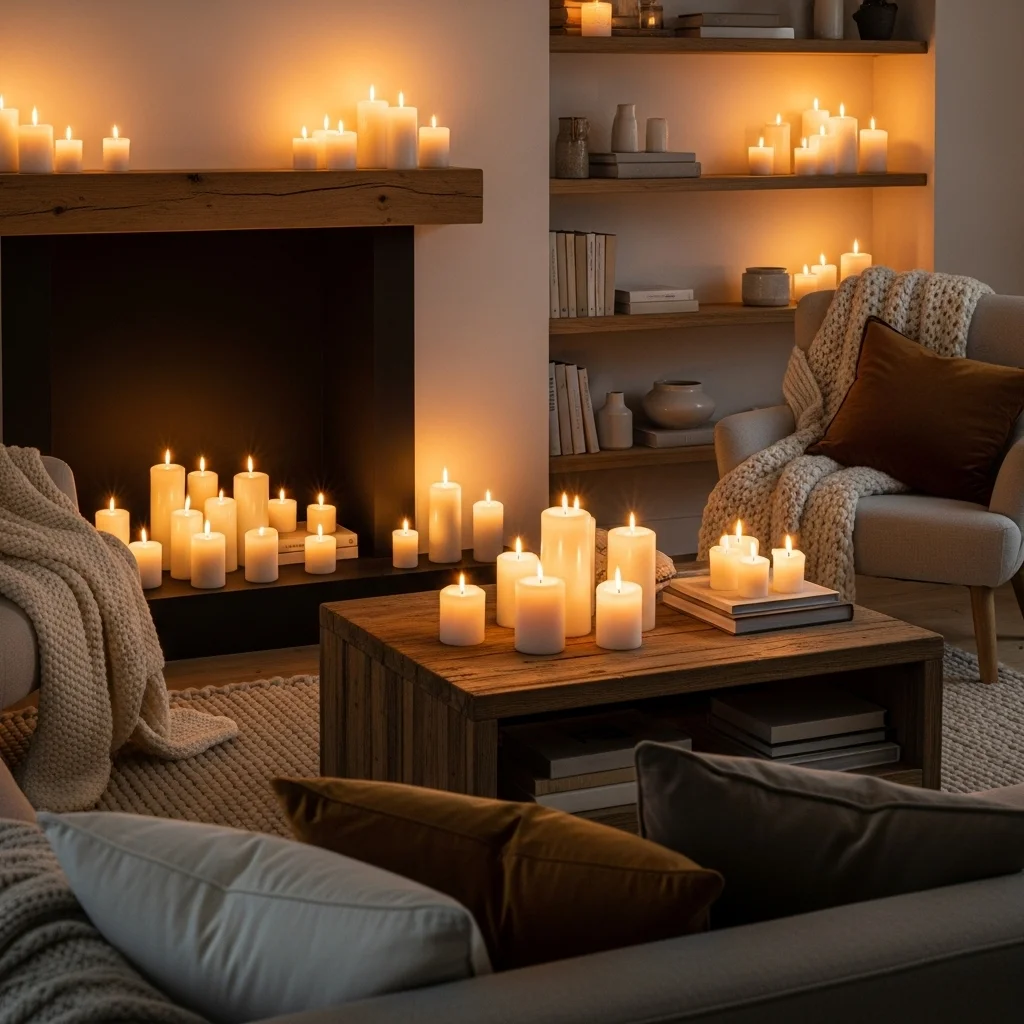 Use Candles for Natural, Flickering Softness