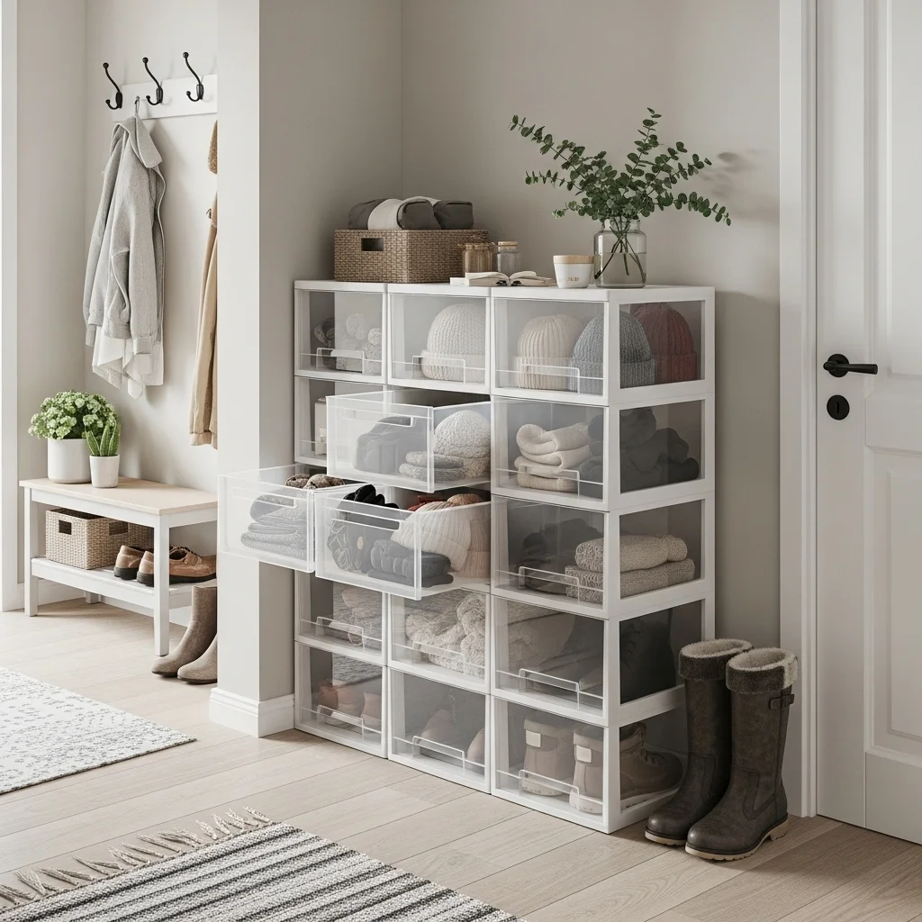 Use Clear Plastic Drawers to Keep Items Visible