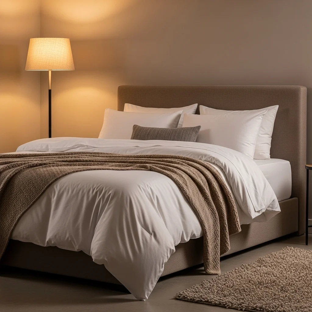 Use Cozy Bedding Layers to Soften the Entire Room