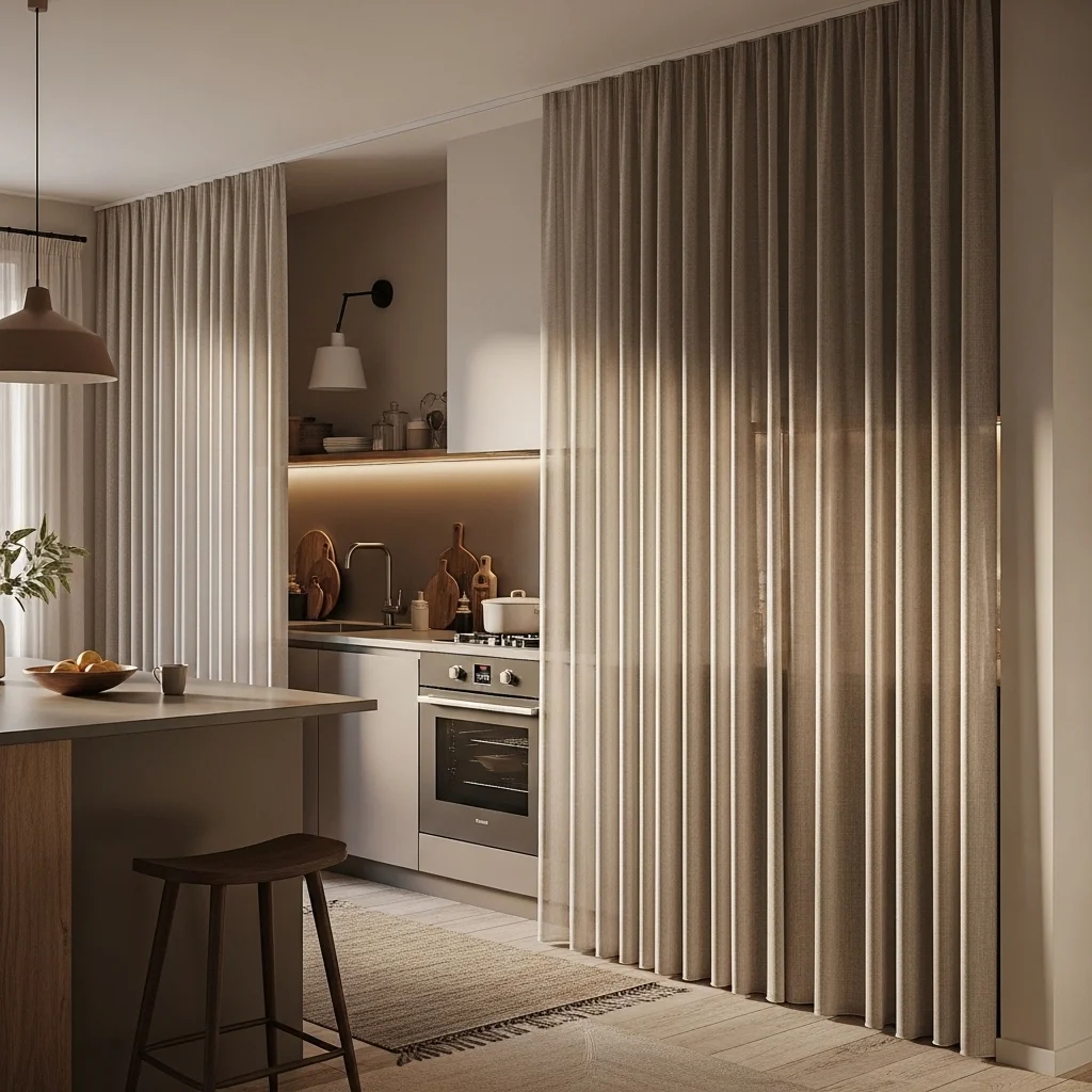 Use Curtains or Fabric Panels