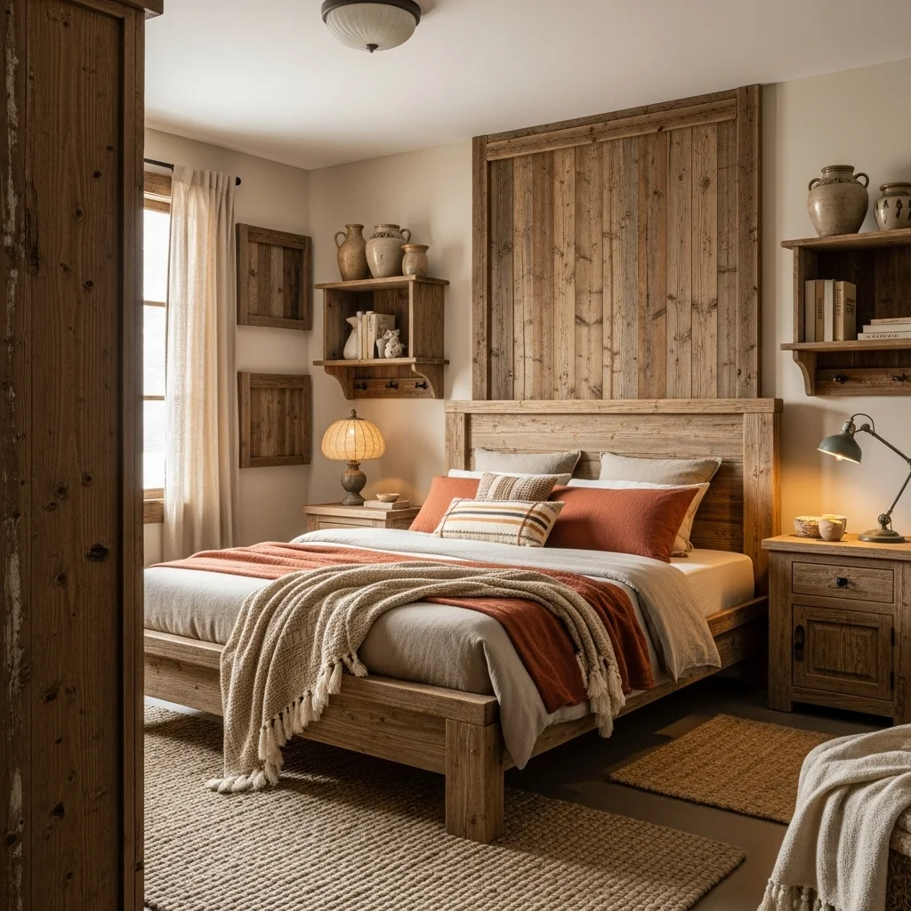  Use Distressed Wood and Reclaimed Furniture