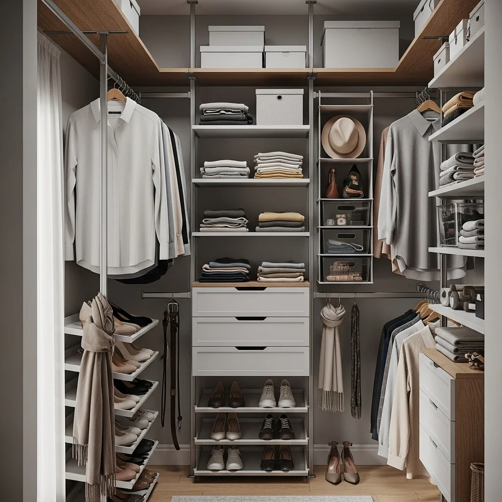 Use Hanging Shelf Organizers