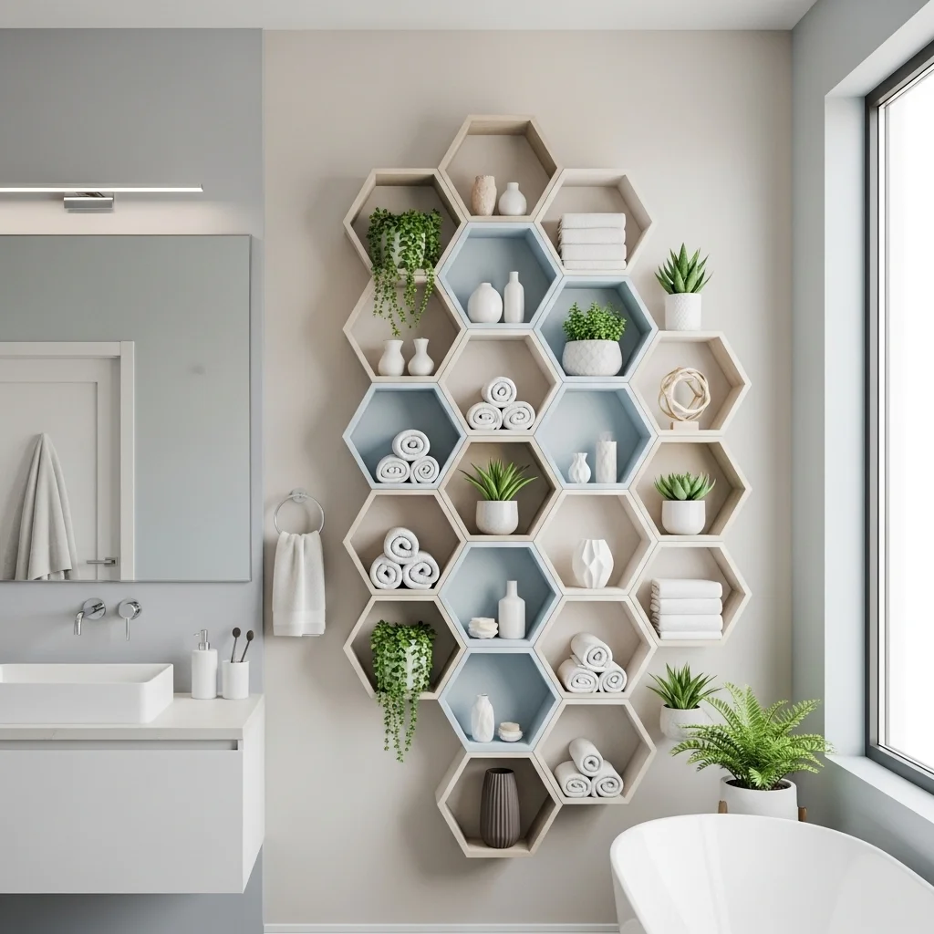  Use Hexagonal Shelves for Modern Geometry