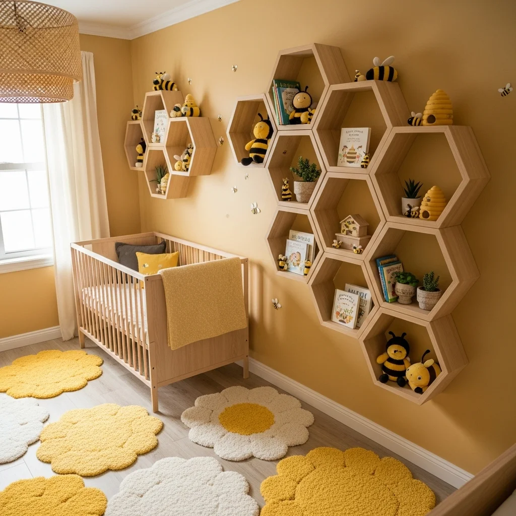 Use Honeycomb Shelving for Functional Decor